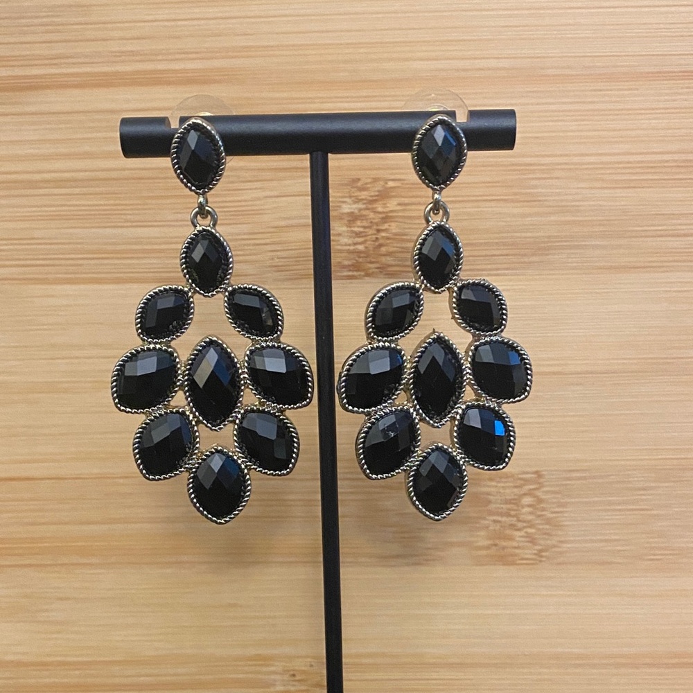 Black Dangle Earrings